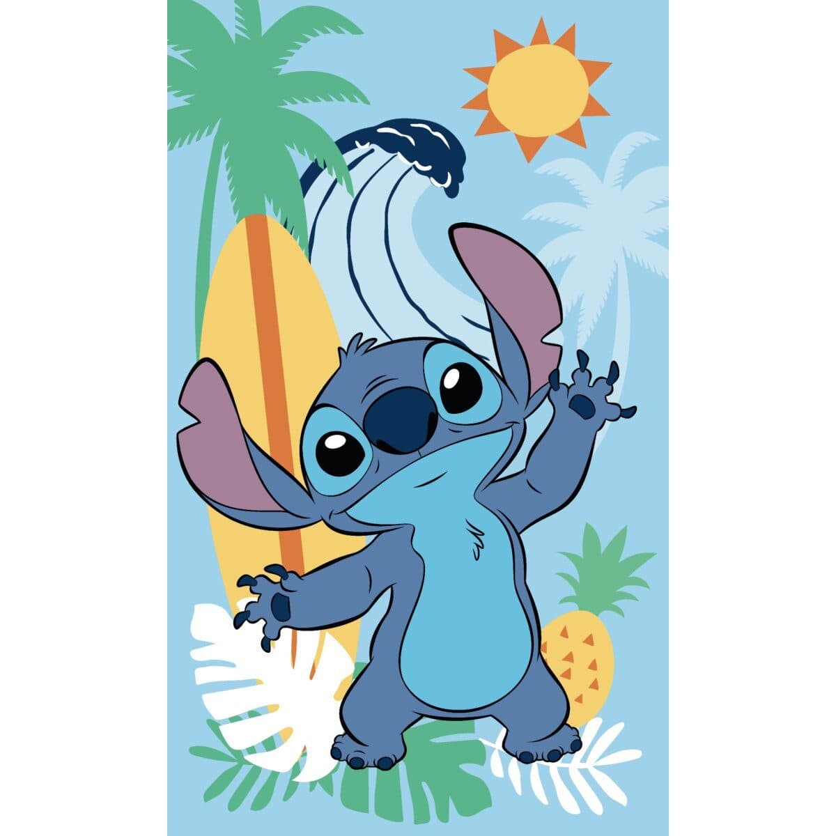 Lilo & Stitch Handtuch 30x50cm Ananas Motiv Baumwolle