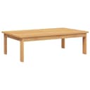 vidaXL Gartentisch Massivholz Braun 100x60x30 cm Bild 2
