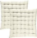 REDBEST Stuhlkissen Tulsa 2er-Pack Uni Creme Baumwolle Bild 2