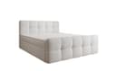 Luxusbetten24 Boxspringbett Cozy Weiß Teddy Bouclé mit Stauraum & Topper Bild 2