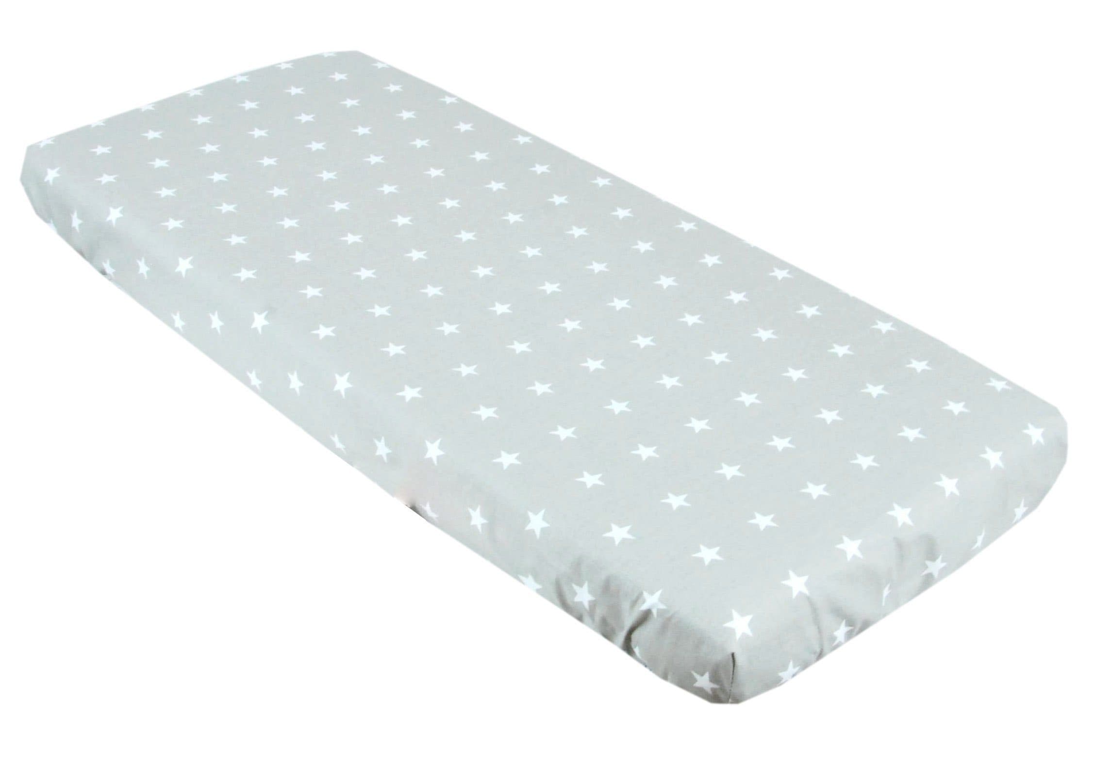 BabyLux Spannbettlaken Grau 40x90 cm für Wiege und Beistellbett - Bild 2