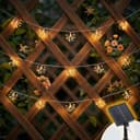 Salcar LED Solarleuchte Feuerwerk-Lichterkette 75 LEDs Warmweiß Bild 2
