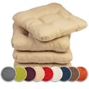 sunnypillow Stuhlkissen 4er Set Beige 40x40 cm Bild 2