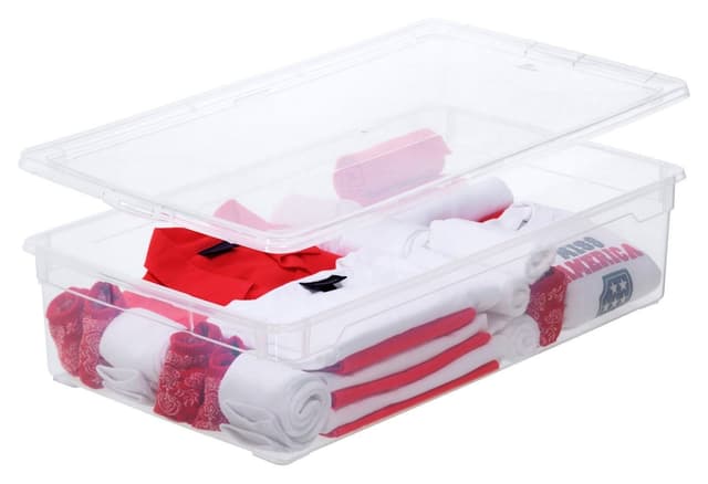 ROTHO CLEAR Aufbewahrungsbox Transparent Kunststoff Verschließbar Stapelbar