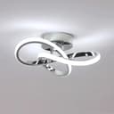 Riserva LED Deckenleuchte Chrom 30W 6500K Modernes 3-Ring Design Bild 2