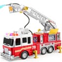 JOYIN Großes Feuerwehrauto mit 83 cm Leiter, Rot Bild 2