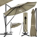 tillvex Premium Alu Sonnenschirm 330 cm Braun mit Abdeckung Bild 2