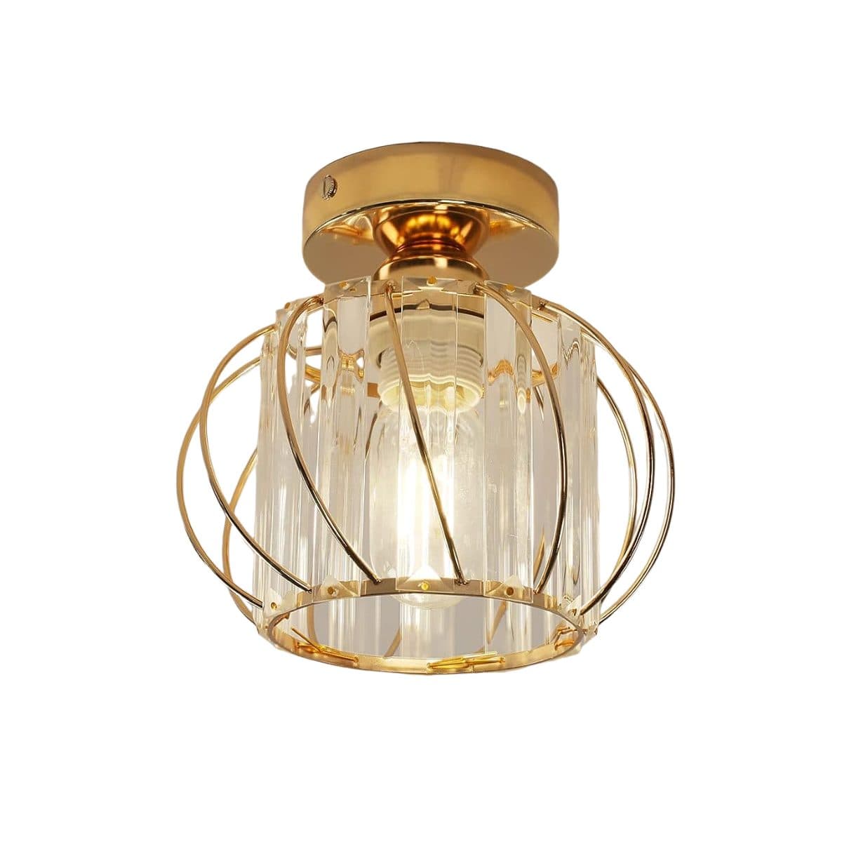 Riserva Kristall Deckenlampe Schwarz/Gold E27 - Bild 2