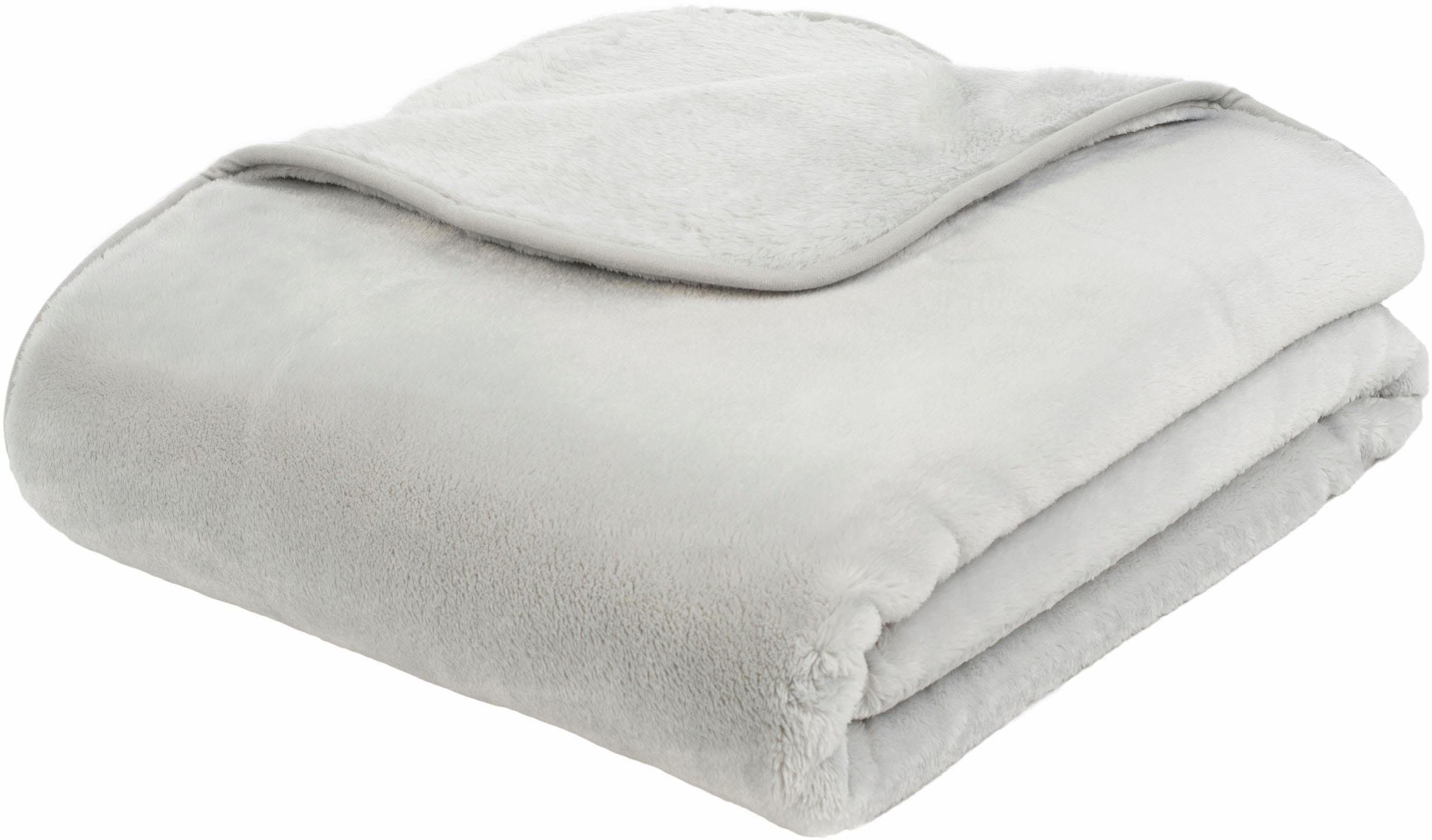 GÖZZE Wohndecke Premium Cashmere Feeling Silber - Bild 2
