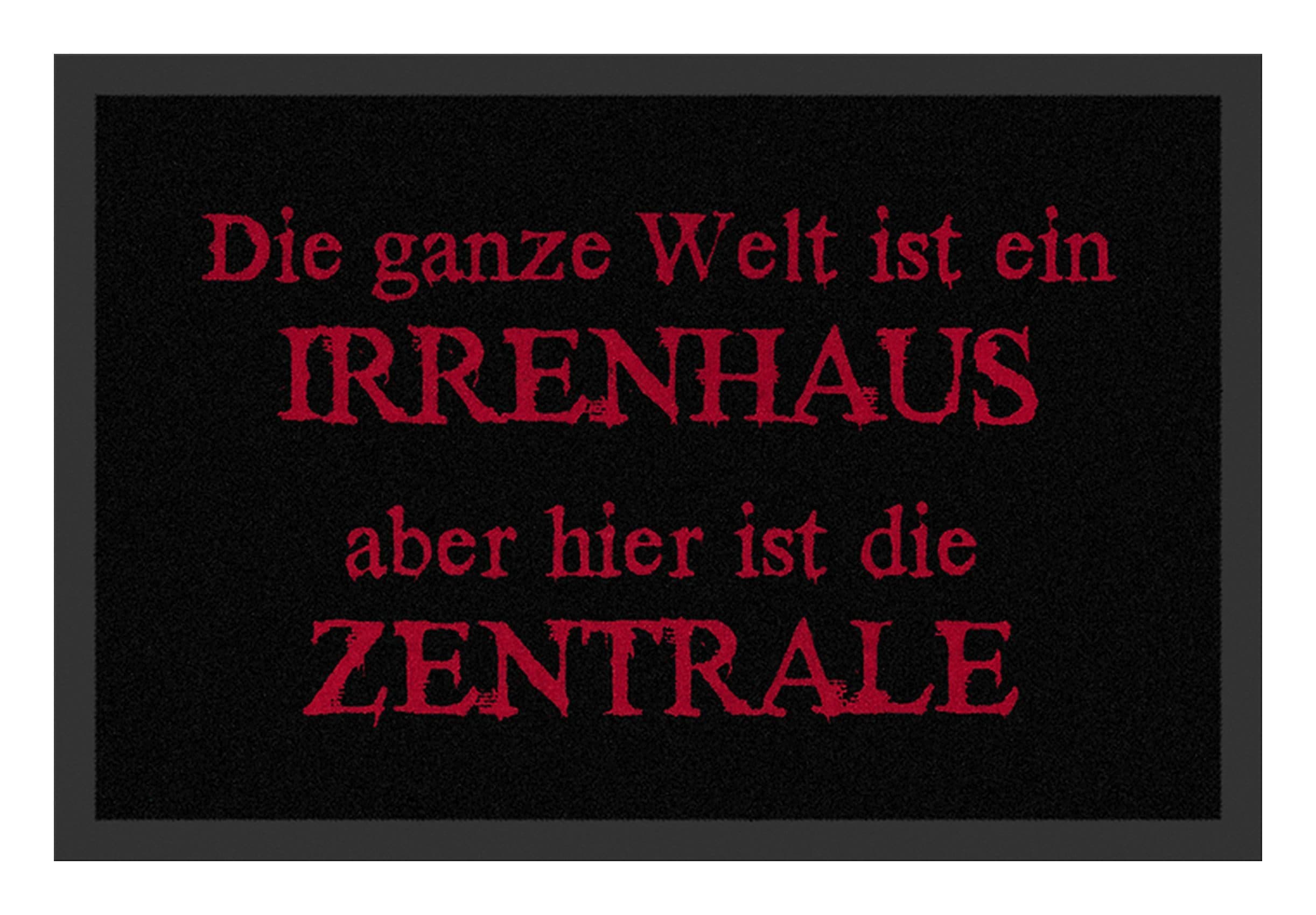 Rockbites Fußmatte Türmatte Schwarz Rot Schriftzug