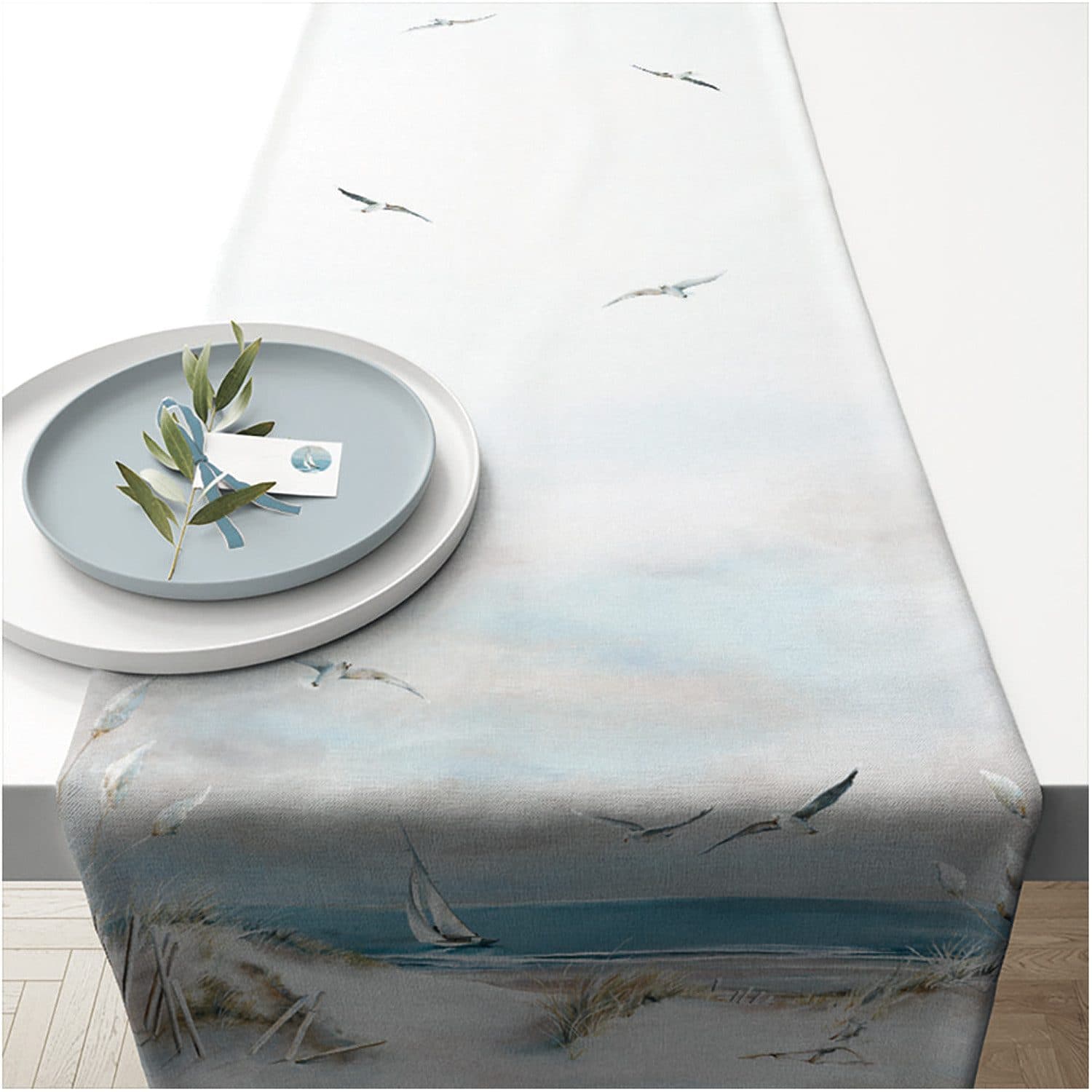 Ambiente® Tischläufer Sailing at Sea 1-tlg. 40x150cm Baumwolle