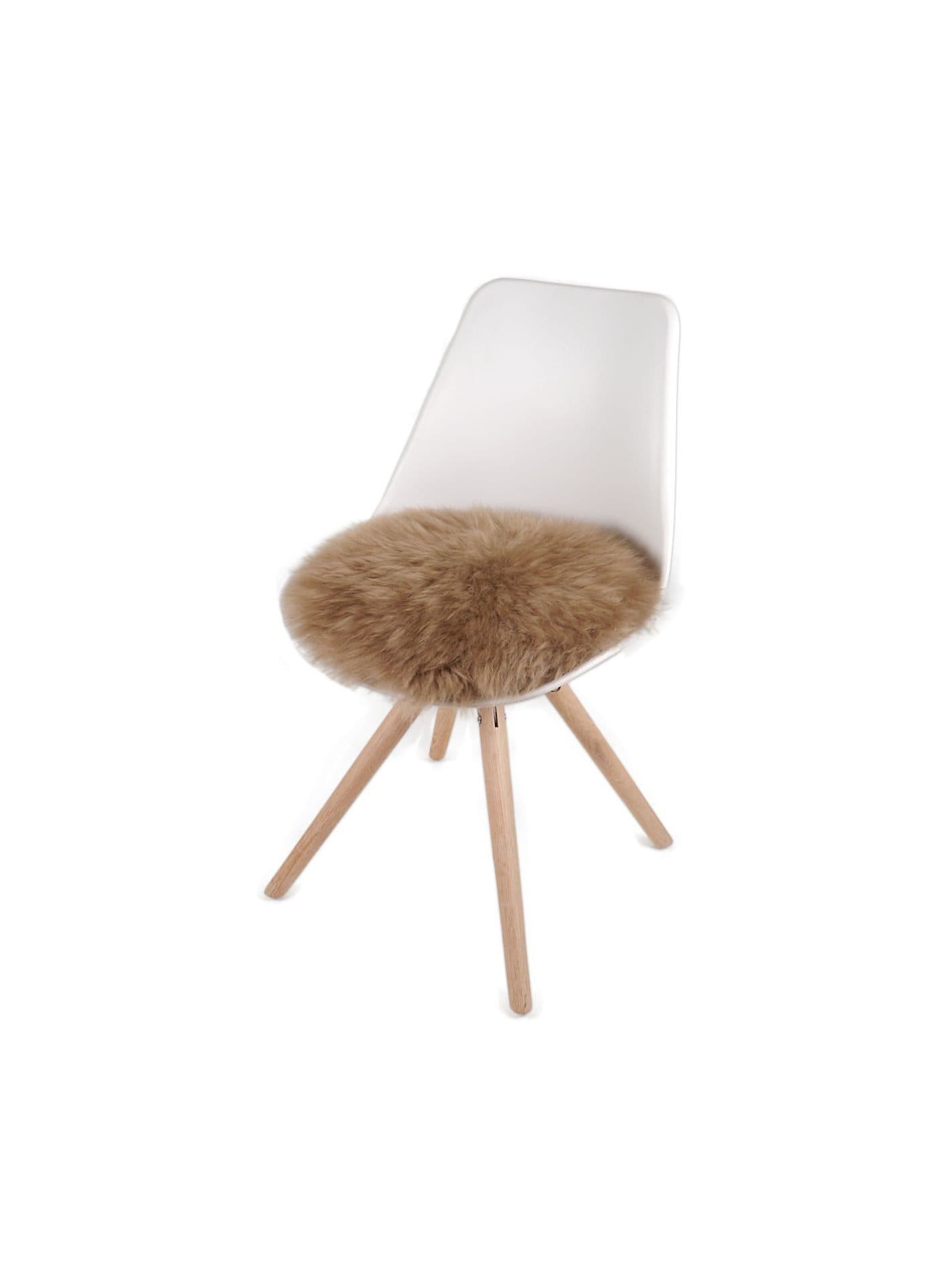 Kaiser Sitzauflage Lammfell Rund Beige 35 cm - Bild 2