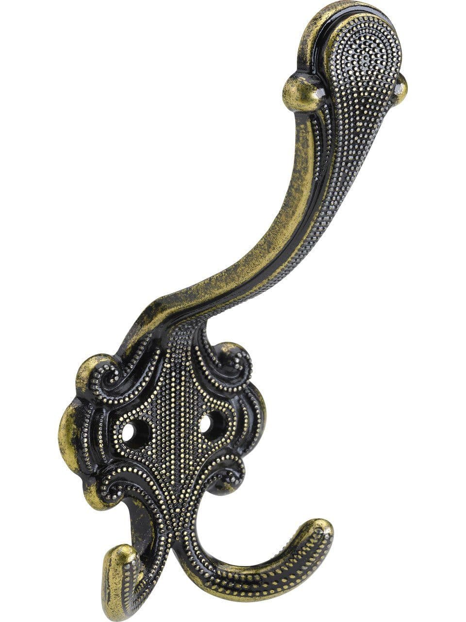 Hettich Garderobenhaken 3-tlg. Antik Gold Retro Design