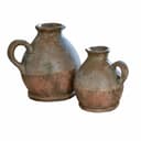Mirabeau Tischvase 2er Set Henriette antikbraun Terrakotta Bild 2