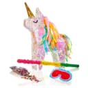 Lumaland Pinata Einhorn Set - Regenbogen Glitzer Pappmaché mit Zubehör Bild 2