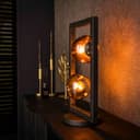 famlights Tischleuchte Frana Schwarz 2-flammig Bild 2