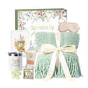 HOMELIVE Pflege-Geschenkbox 8tlg. mit Flannel-Decke Grün Bild 2