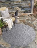 Carpet City In-& Outdoorteppich Santorini 454 3D-Effekt Raute-Optik Bild 2