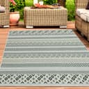 Carpetia Outdoorteppich Sisal Optik Sand Grün Outdoor Indoor Bild 2