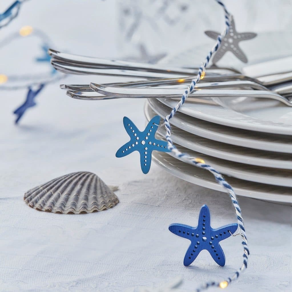 LED-Lichterkette Selma Starfish Blau 20-flg. Batteriebetrieb - Bild 2