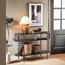 SoBuy Konsolentisch DE-FSB90 Schwarz Metall MDF Bild 2
