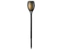 Lumineo LED Solar Gartenleuchte Schwarz Flacker-Effekt Bild 2