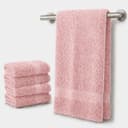 Komfortec Handtuch Set 4-tlg. 100% Baumwolle Rosa Frottee Bild 2