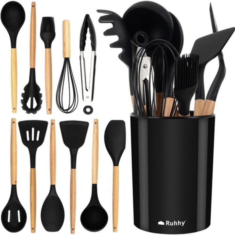 Ruhhy Küchenorganizer-Set 12-tlg. Hitzebeständig bis 230 Grad - Bild 2