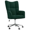 vidaXL Relaxsessel Dunkelgrün Samt Höhenverstellbar mit Rollen Bild 2