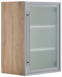 OPTIFIT Glashängeschrank Silber Eichefarben Modern Bild 2
