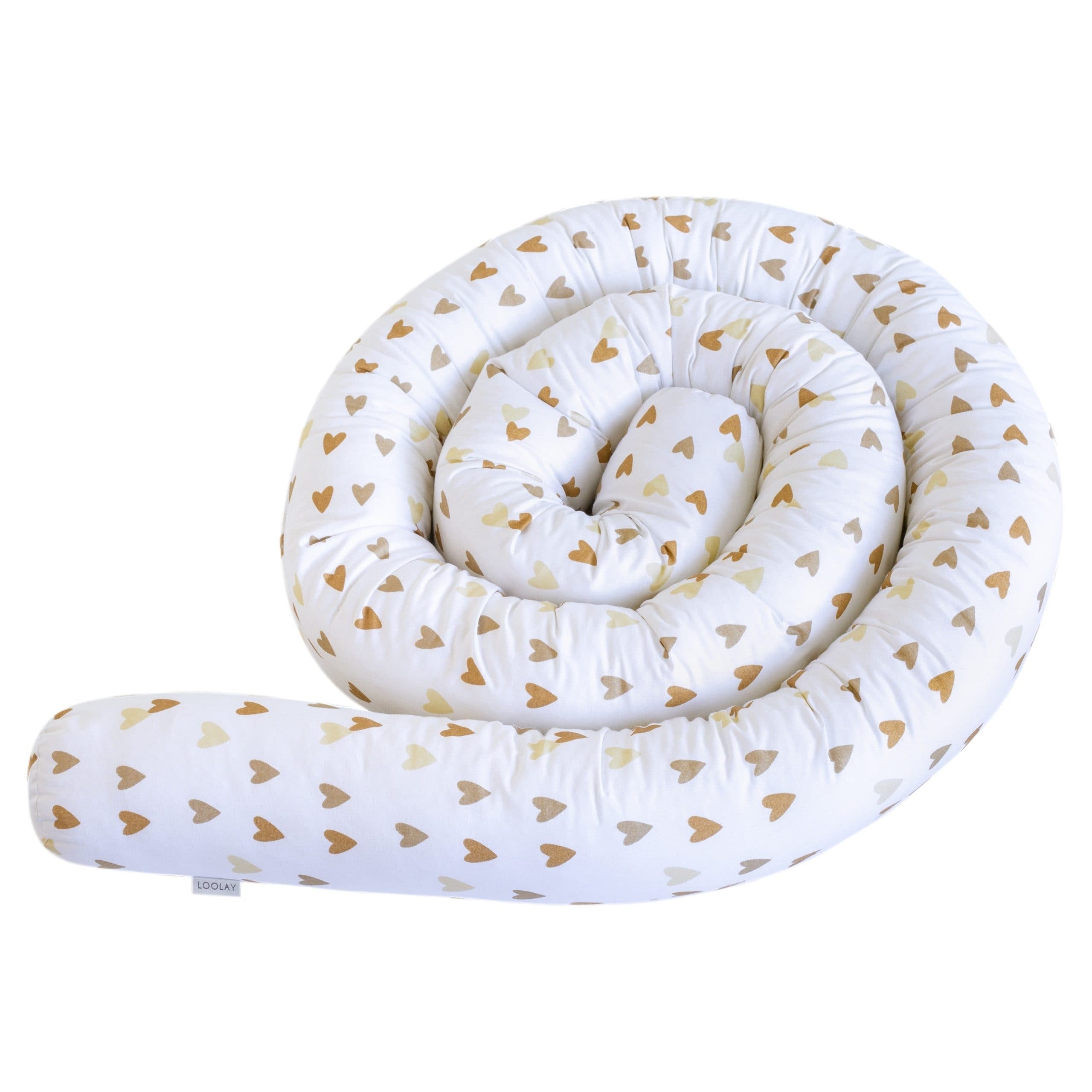 Loolay Nestchenschlange Herz Beige Braun Baumwolle - Bild 2