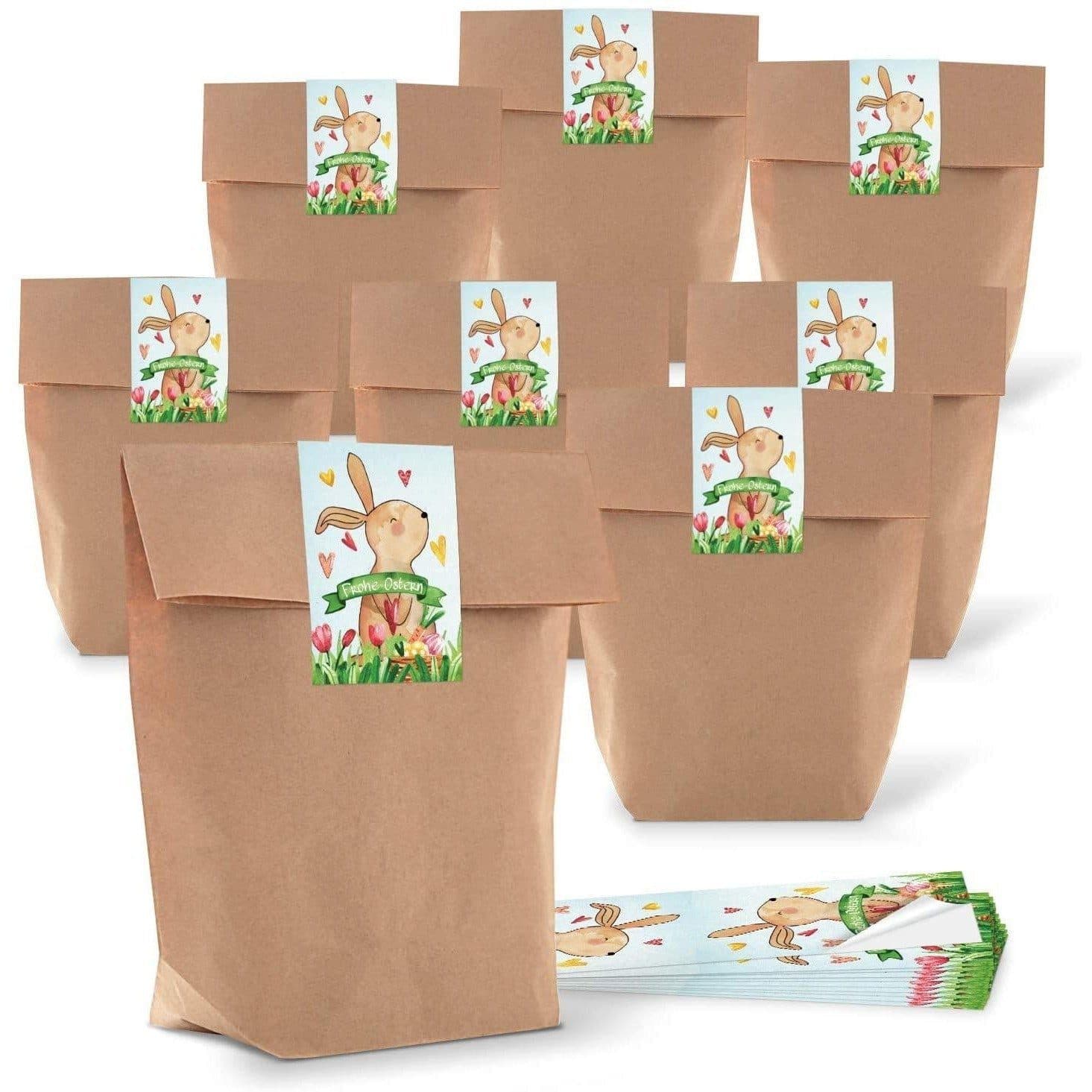 Logbuch-Verlag Ostertüte Papierbraun Rot Weiß Herz Frohe Ostern - Bild 2