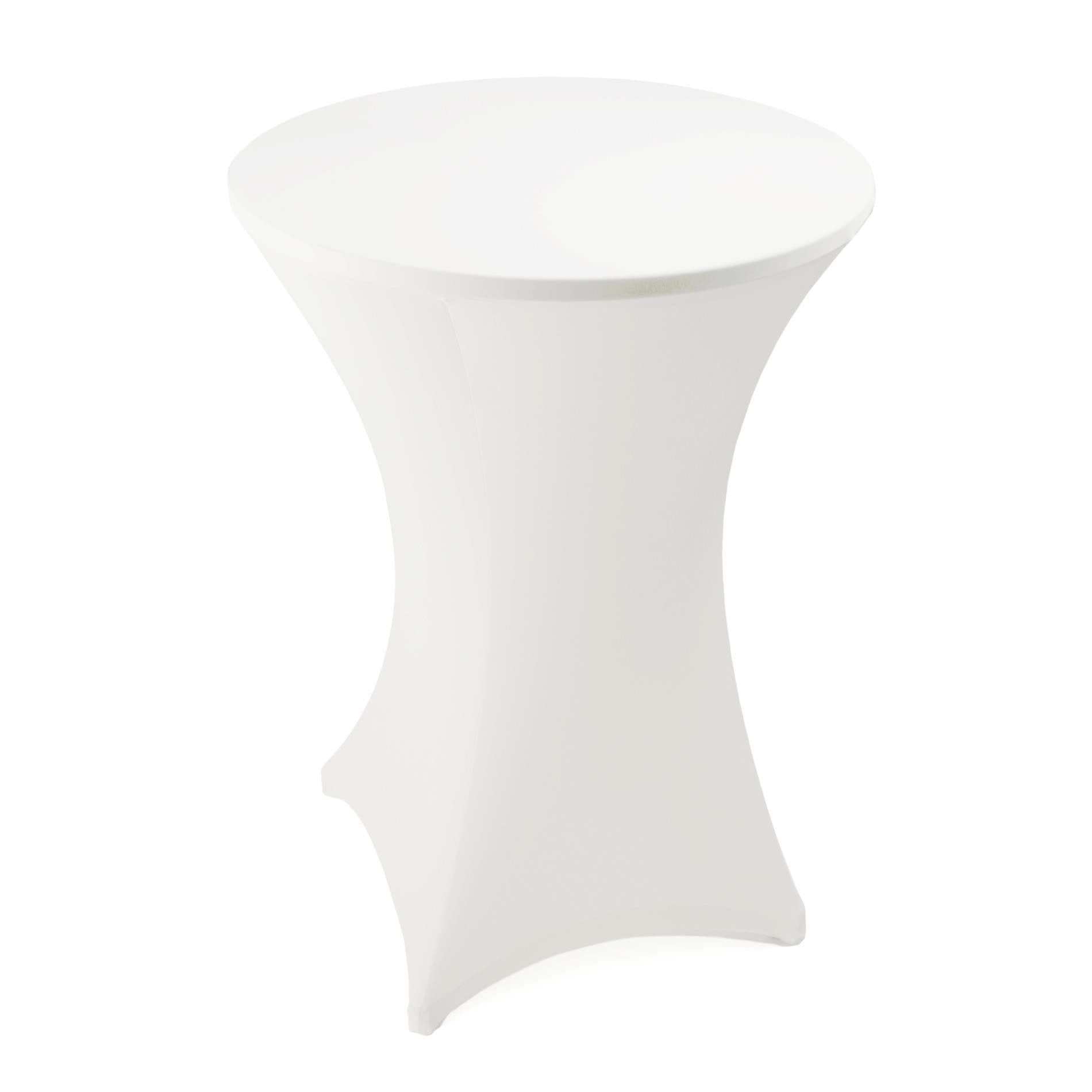 ESTEXO Stehtischhusse Stretch Weiß Ø 60 cm