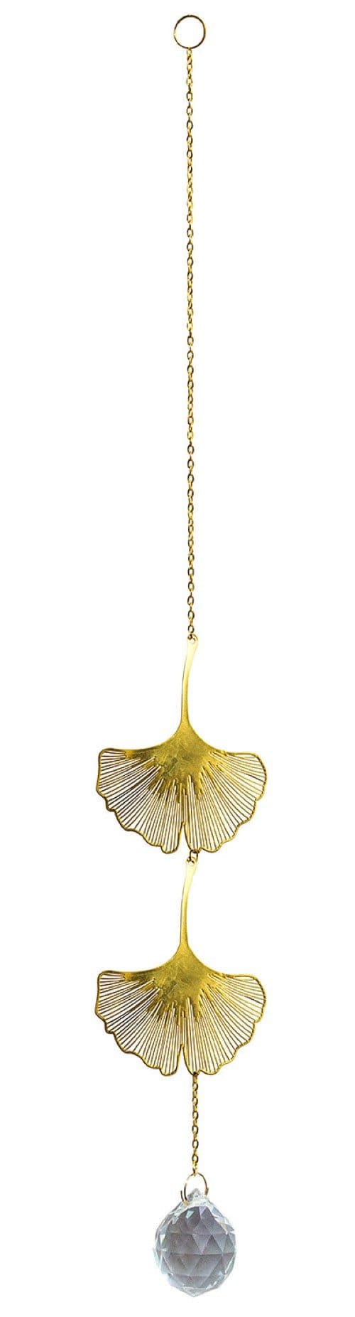Saraswati Hängedekoration Suncatcher Gingko Messing