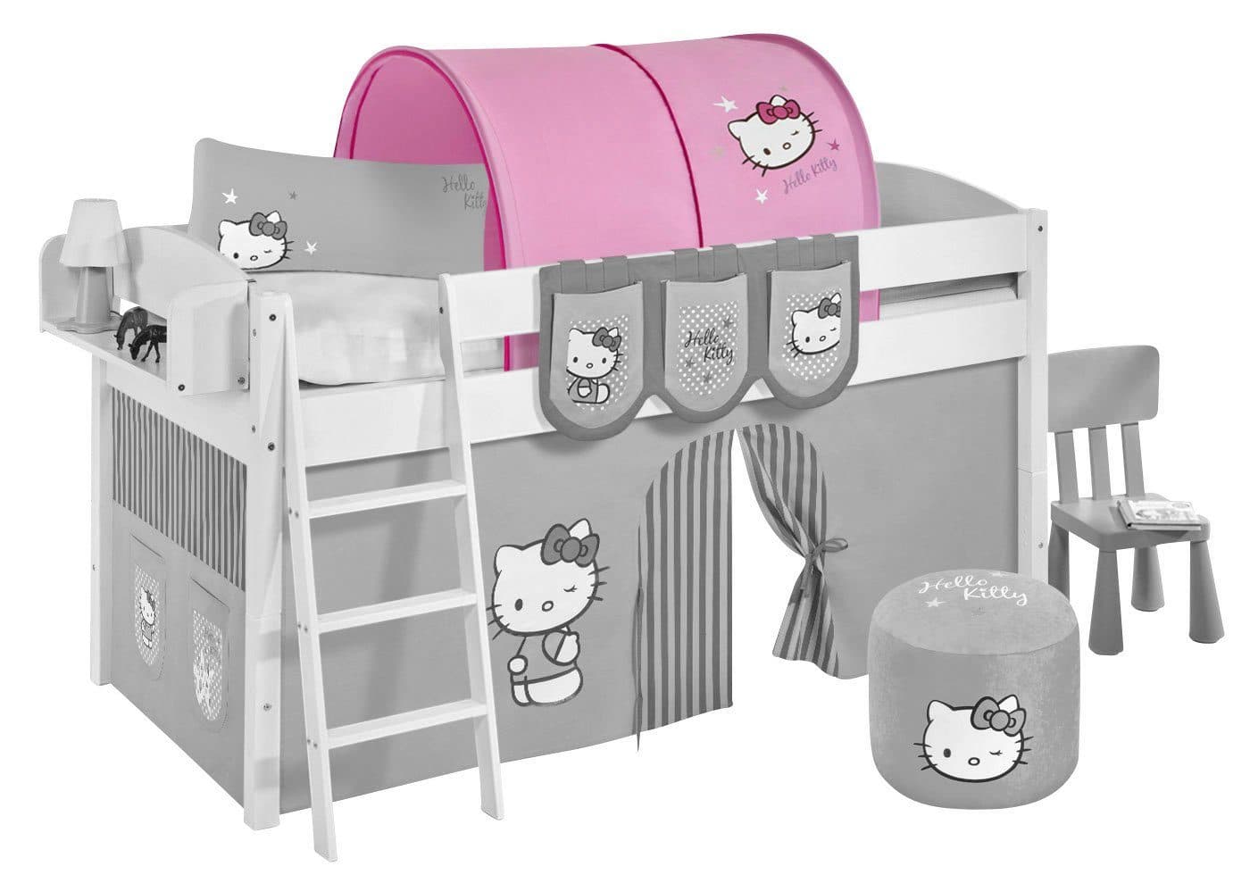 Lilokids Betttunnel Hello Kitty Lila - 100% Baumwolle