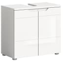 xonox.home Waschbeckenunterschrank Weiß Hochglanz Softclose Bild 2