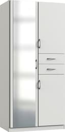 WIMEX Bitburg Drehtürenschrank Weiß 3 Türen 2 Schubladen Bild 2