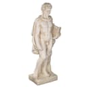 BIRENDY Apollo Gartenfigur Dekofigur Antikbeige Polyresin Bild 2