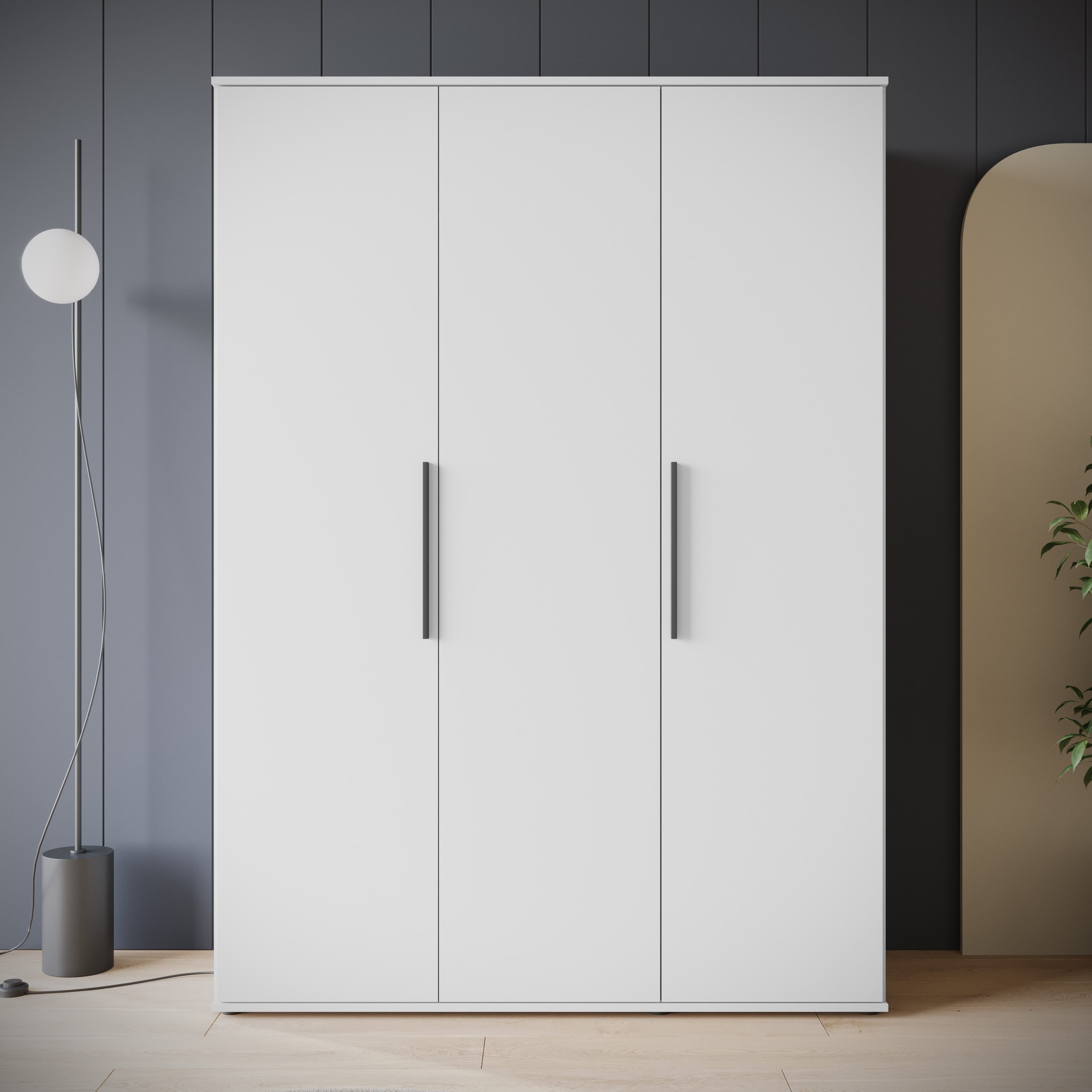 OTTO HOME Lagos Kleiderschrank Weiß Matt 3-Türer mit FSC-Zertifikat - Bild 2