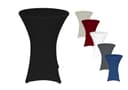 TexDeko Stehtischhusse Stretch Schwarz mit verstärkten Fußtaschen Bild 2