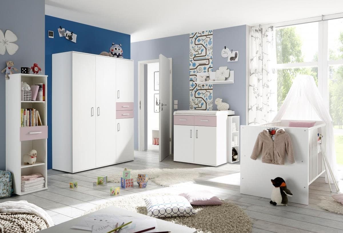 Storado Babyzimmer Komplettset Sienna 7-tlg. Weiß Matt Flieder - Bild 2
