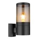 GLOBO LIGHTING LED Außen-Wandleuchte Schwarz mit rauchigem Glas Bild 2