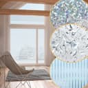 Clanmacy Fensterfolie 2x Blickdicht Selbsthaftend PVC 95% UV-Schutz Bild 2
