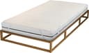 BIBERNA Molton-Matratzenauflage Premium Qualität Beige 90x190cm Bild 2