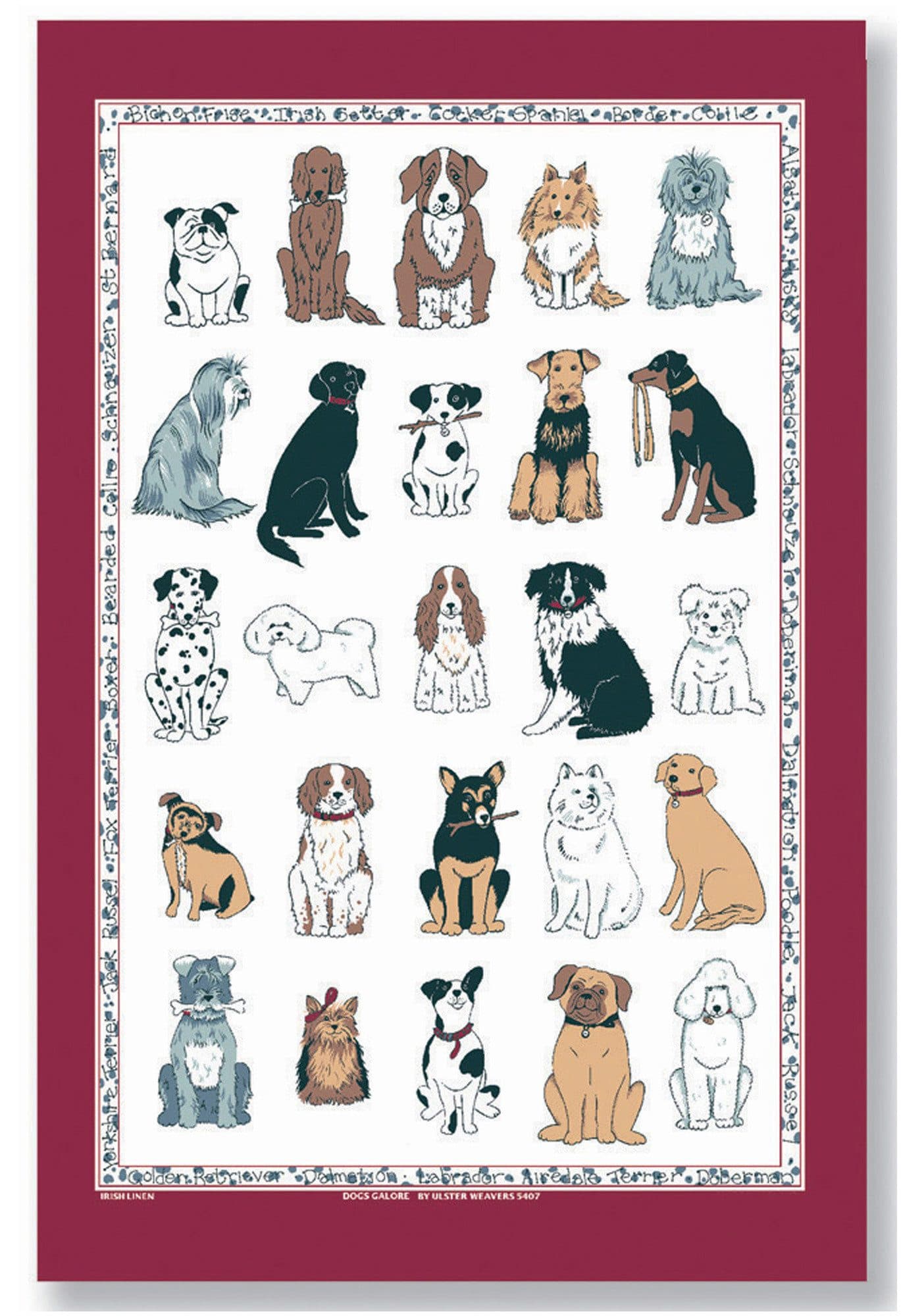Ulster Weavers Geschirrtuch Dogs Galore 100% Baumwolle 48x74cm - Bild 2