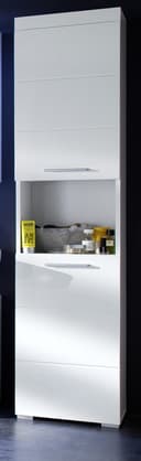 trendteam Hochschrank Amanda Badschrank Weiß Hochglanz 2-türig Bild 2