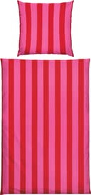 Erwin Müller Perkal Bettwäsche Streifen Rot-Pink Bild 2
