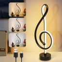 Nettlife LED Tischleuchte Nachttischlampe Kabellos Touch Dimmbar Schwarz Bild 2