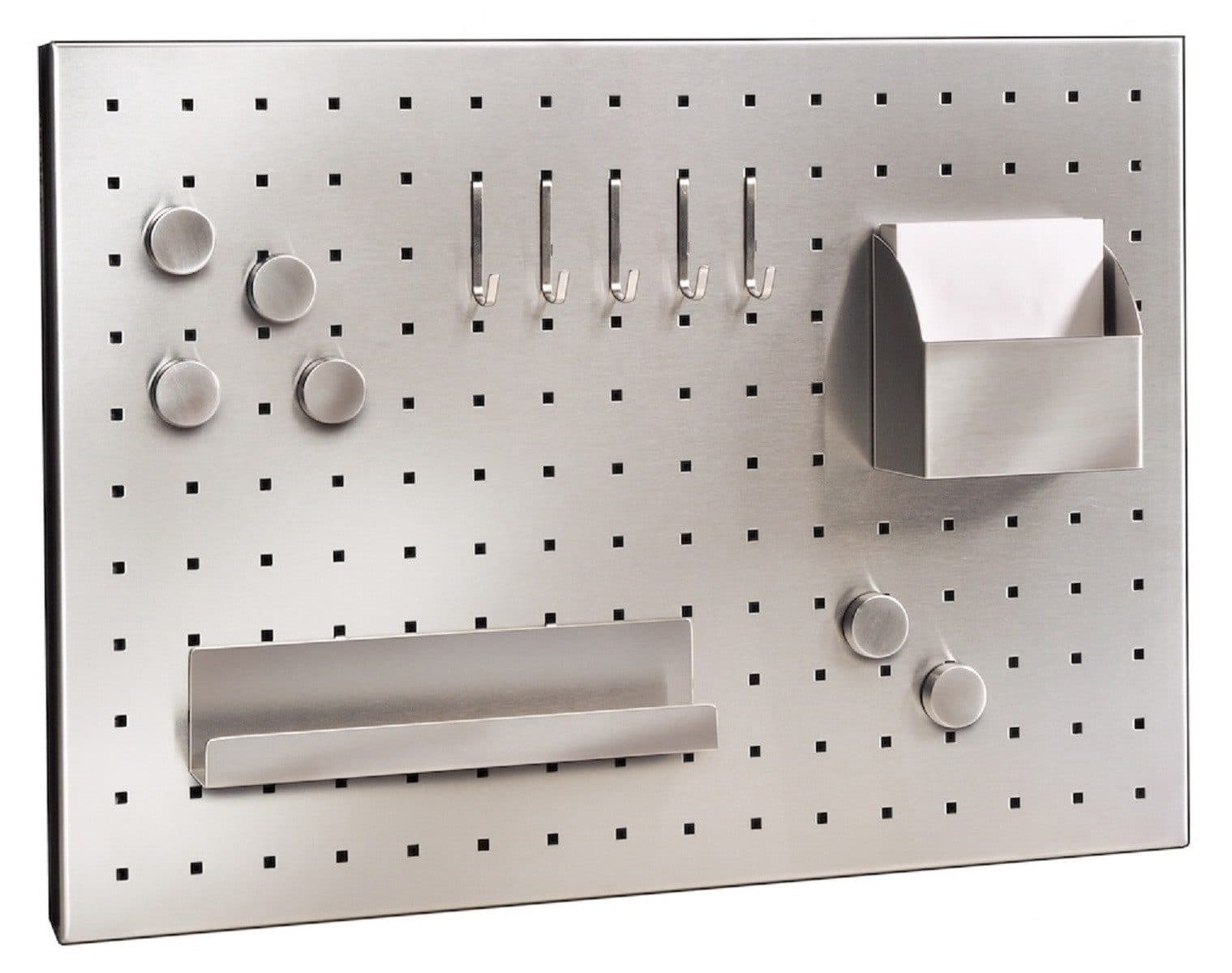 MATO Memoboard Jasmin Mattierter Edelstahl Silber