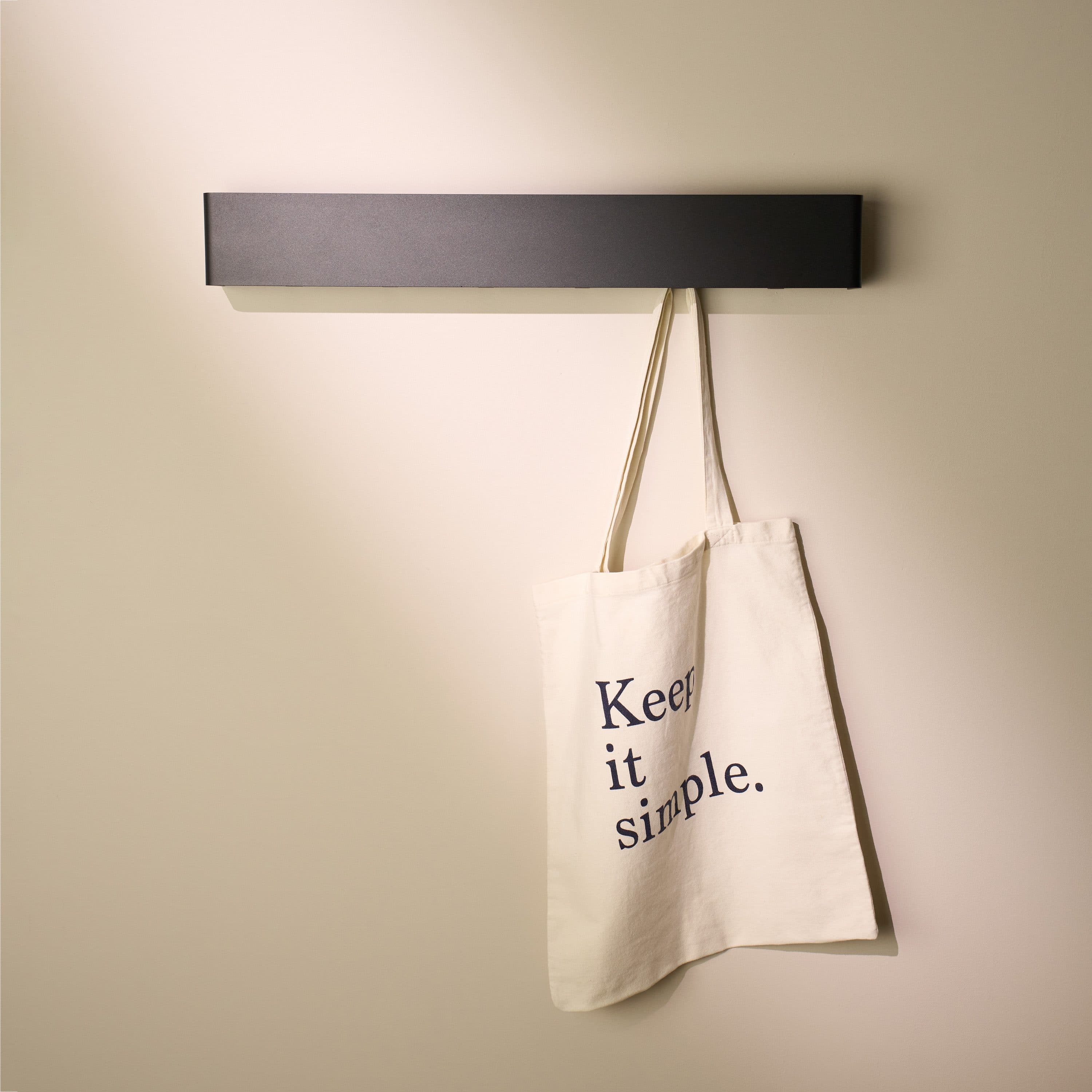 Designfabrik Hamburg Garderobenleiste Wandgarderobe Metall Schwarz Matt - Bild 2